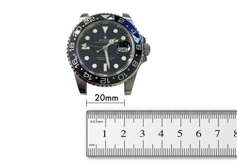 rolex gmt master 2 lug width